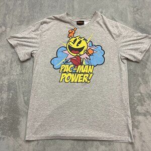 Vintage Pac-Man Power T-Shirt Men's Size Medium Gray